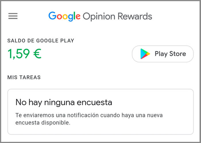 Como recibir mas encuestas de google opinion reward
