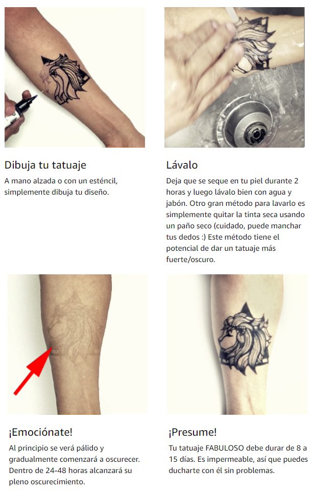 Como transferir tatuajes a la piel casero