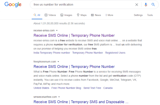 Numero falso para recibir sms
