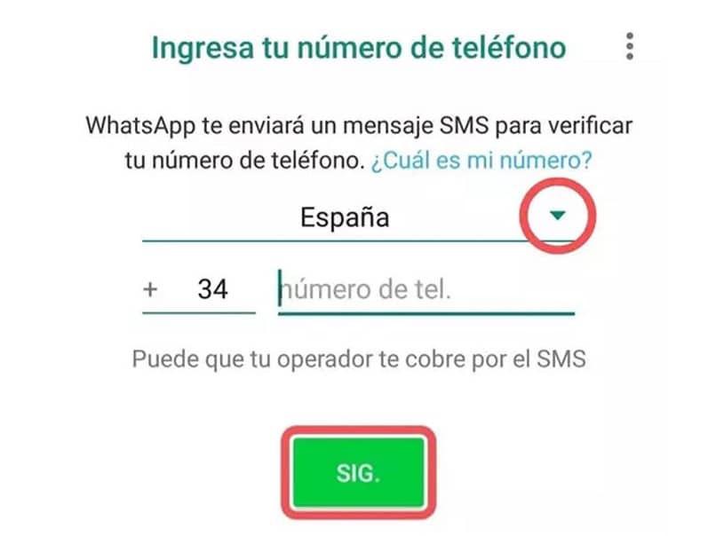 Recibir codigo de whatsapp por gmail