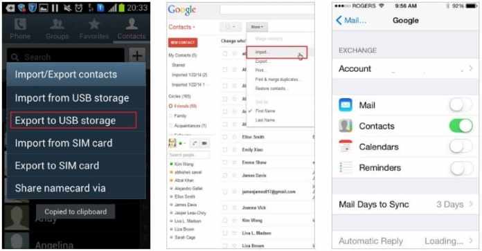 Transferir datos de android a iphone manualmente